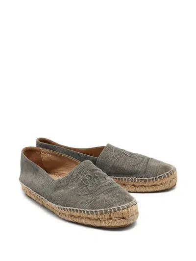 Pre-owned Chanel Interlocking Cc Logo Espadrilles