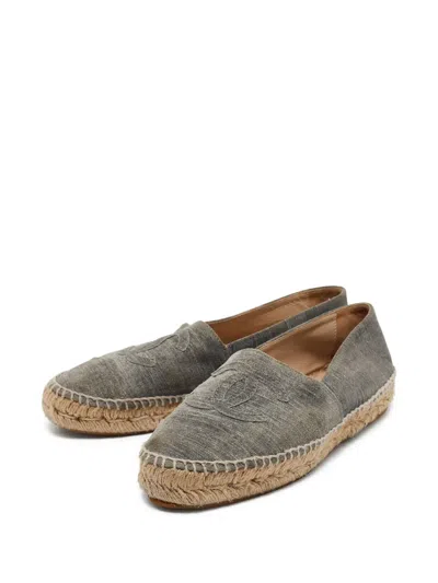 Pre-owned Chanel Interlocking Cc Logo Espadrilles