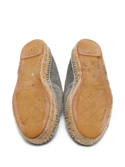 Pre-owned Chanel Interlocking Cc Logo Espadrilles