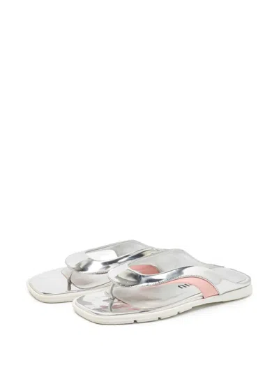 Pre-owned Miu Miu Leather Sandals