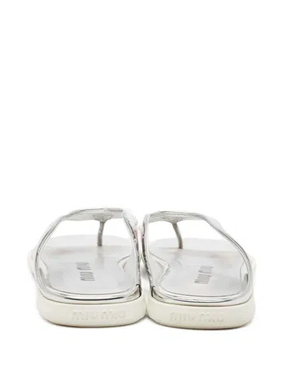 Pre-owned Miu Miu Leather Sandals