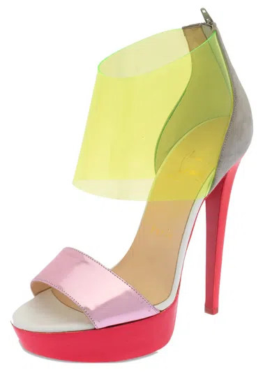 Pre-owned Christian Louboutin Dufoura Heeled Sandals