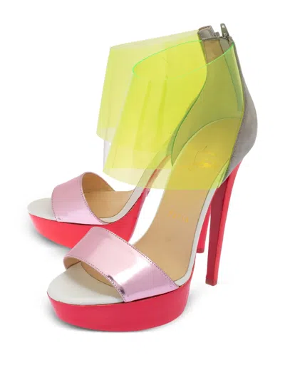 Pre-owned Christian Louboutin Dufoura Heeled Sandals