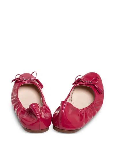 Pre-owned Prada Patent-finish Ballet Flats