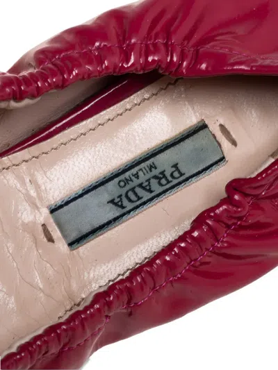 Pre-owned Prada Patent-finish Ballet Flats