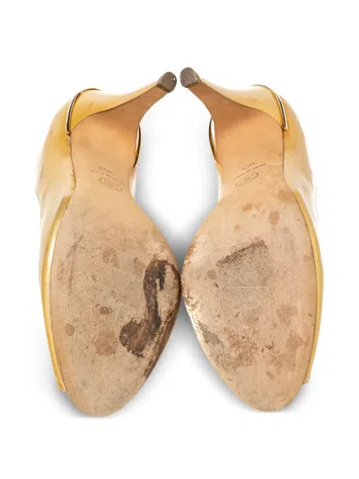 Pre-owned Chanel 100mm Interlocking Cc Logo Pumps