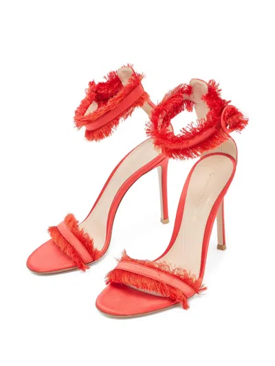 Pre-owned Gianvito Rossi Fringe-embellished Stiletto Heels