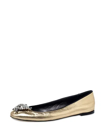Pre-owned Giuseppe Zanotti Vintage Leather Ballet Flats