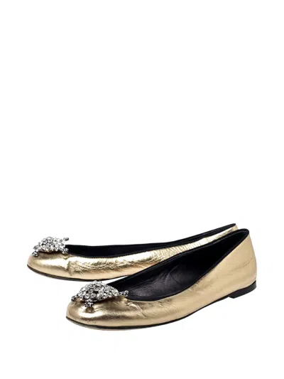 Pre-owned Giuseppe Zanotti Vintage Leather Ballet Flats