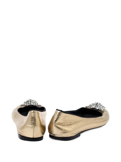 Pre-owned Giuseppe Zanotti Vintage Leather Ballet Flats