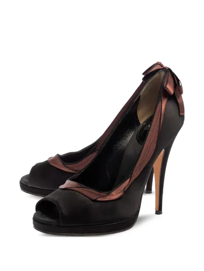 Pre-owned Dolce & Gabbana Satin Heeled Pumps
