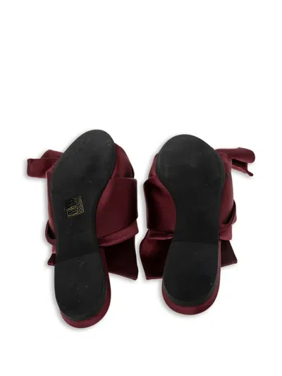 Pre-owned N°21 Satin Flat Sandals