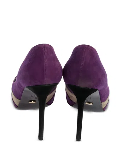 Pre-owned Sergio Rossi Vintage  125mm Colour-block Suede Pumps