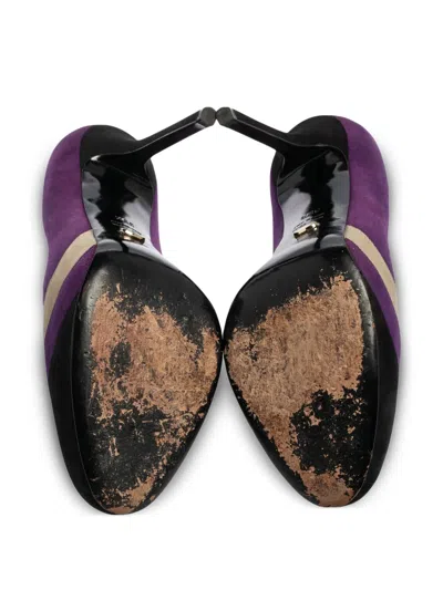 Pre-owned Sergio Rossi Vintage  125mm Colour-block Suede Pumps