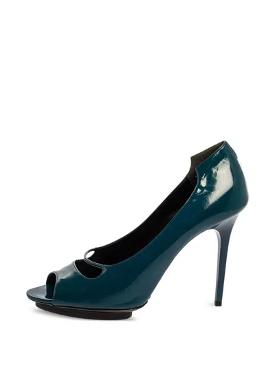 Pre-owned Balenciaga 110mm Peep-toe Heeled Pumps