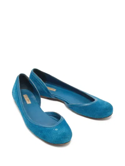 Pre-owned Bottega Veneta Suede Ballet Flats