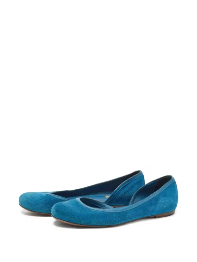 Pre-owned Bottega Veneta Suede Ballet Flats
