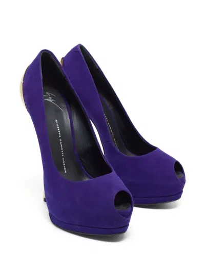Pre-owned Giuseppe Zanotti Vintage 150mm Peep-toe Platform Pumps