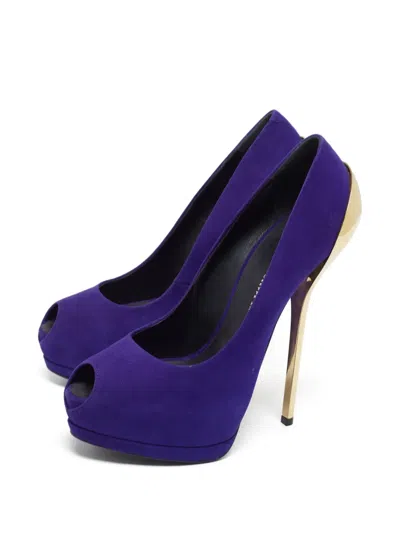 Pre-owned Giuseppe Zanotti Vintage 150mm Peep-toe Platform Pumps