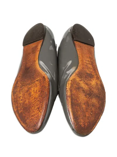 Pre-owned Alexander Mcqueen Skull Patent-finish Loafers