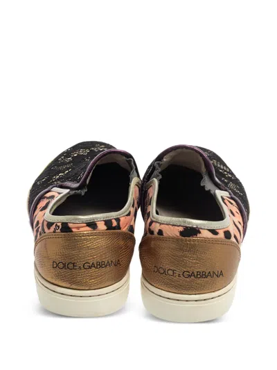 Pre-owned Dolce & Gabbana Mix-print Sneakers