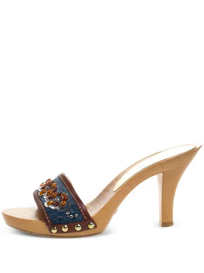 Pre-owned Dolce & Gabbana Bead-embellished Sandals