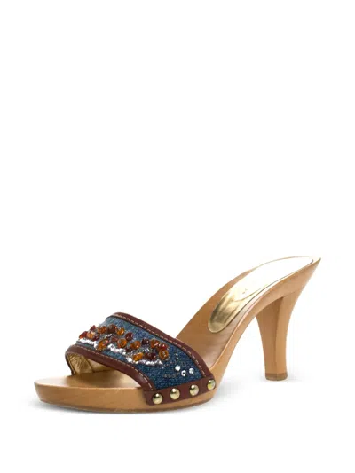 Pre-owned Dolce & Gabbana Bead-embellished Sandals