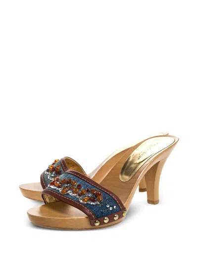 Pre-owned Dolce & Gabbana Bead-embellished Sandals