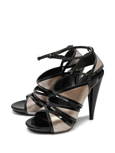 Pre-owned Alexander Mcqueen 120mm Leather Sandals