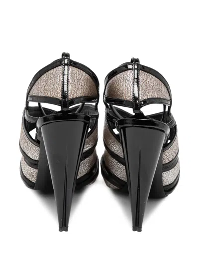 Pre-owned Alexander Mcqueen 120mm Leather Sandals