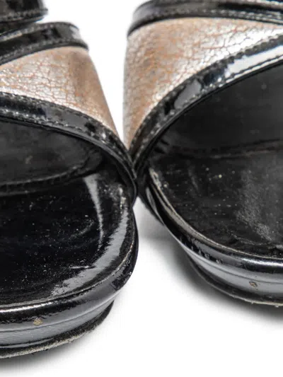 Pre-owned Alexander Mcqueen 120mm Leather Sandals