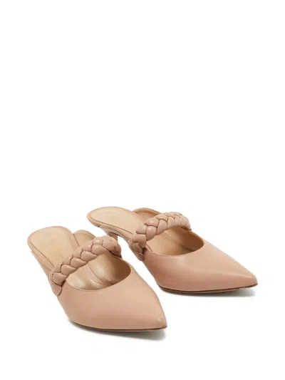 Pre-owned Gianvito Rossi Braided Strap Slingback Heels