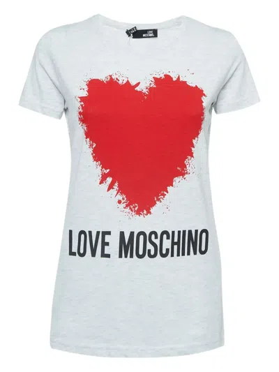 Pre-owned Moschino Heart-print T-shirt