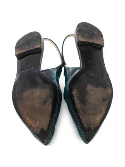 Pre-owned Prada Leather Flat Pumps