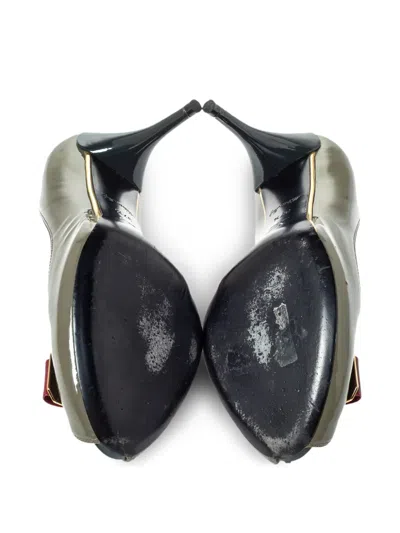 Pre-owned Louis Vuitton Peep-toe Patent Pumps