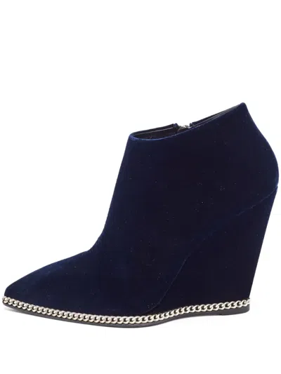 Pre-owned Giuseppe Zanotti  110mm Velvet Boots