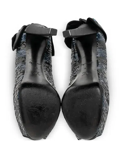 Pre-owned Louis Vuitton 140mm Sequin-embellished Pumps