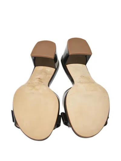 Pre-owned Tod's Vintage 45mm Buckle-embellished Open-toe Mules