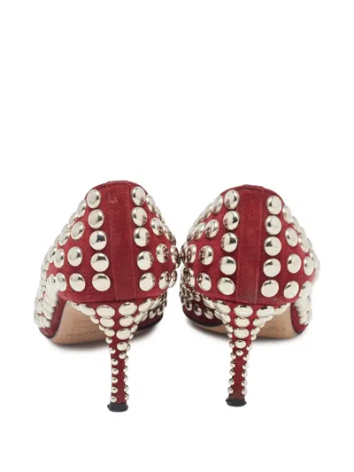 Pre-owned Sergio Rossi Vintage 110mm Stud-embellished Pointed-toe Pumps