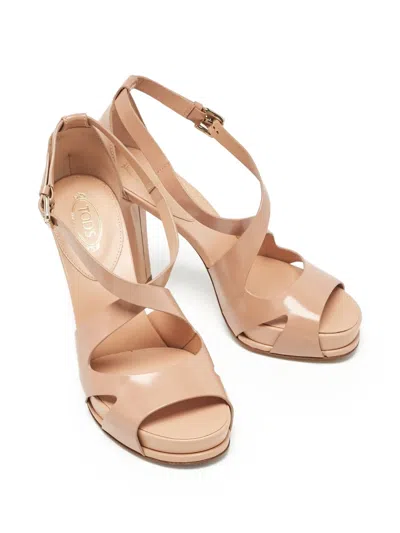 Pre-owned Tod's Vintage  110mm Strap-detailing Sandals
