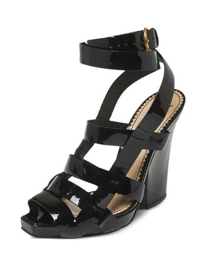 Pre-owned Saint Laurent 115mm Wrap Sandals
