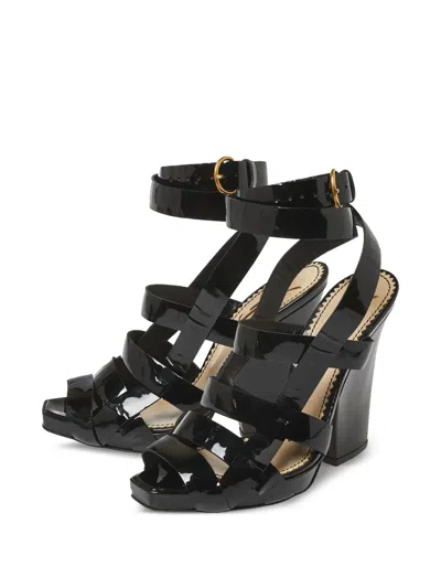 Pre-owned Saint Laurent 115mm Wrap Sandals