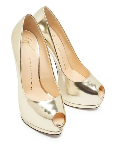Pre-owned Giuseppe Zanotti  150mm Sharon Peep-toe Pumps