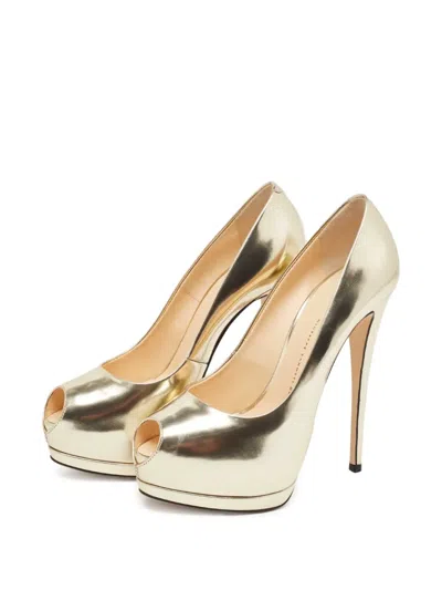 Pre-owned Giuseppe Zanotti  150mm Sharon Peep-toe Pumps