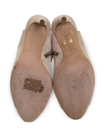 Pre-owned Miu Miu Suede Heeled Sandals
