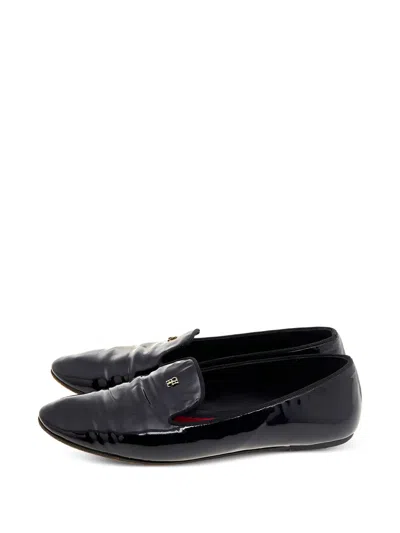 Pre-owned Carolina Herrera  Patent-leather Smoking Loafers