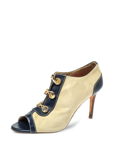 Pre-owned Carolina Herrera Vintage Suede Ankle Boots