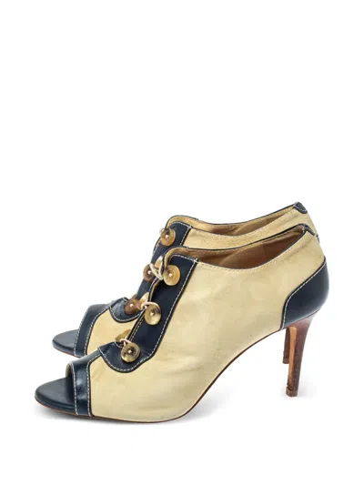 Pre-owned Carolina Herrera Vintage Suede Ankle Boots