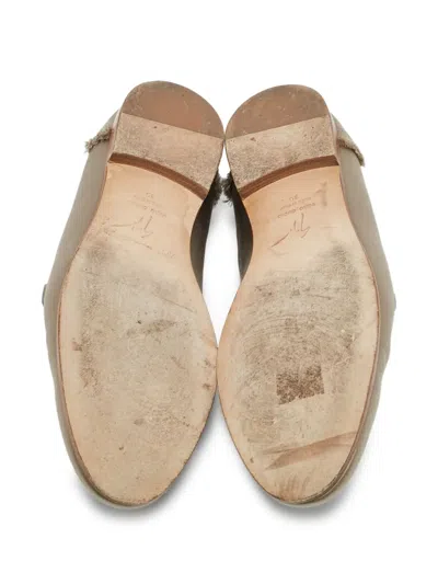 Pre-owned Giuseppe Zanotti Vintage Pr-owned Letizia Fringed Satin Loafers