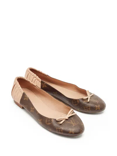 Pre-owned Louis Vuitton Joy Bow-detail Ballet Flats